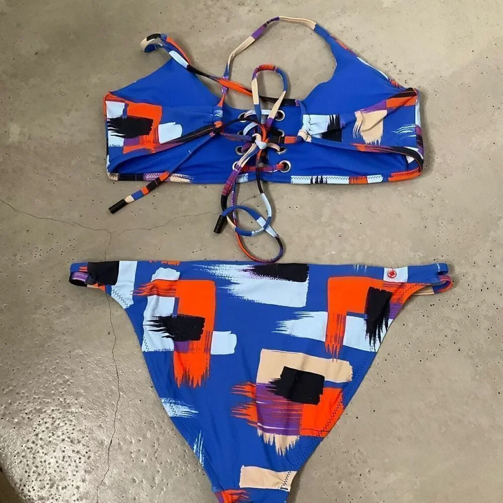 Red Carter Rio Pattern Bikini - Picture 2 of 9